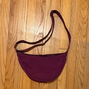 Uniqlo dark purple Crossbody Shoulder Bag - Adjustable Strap